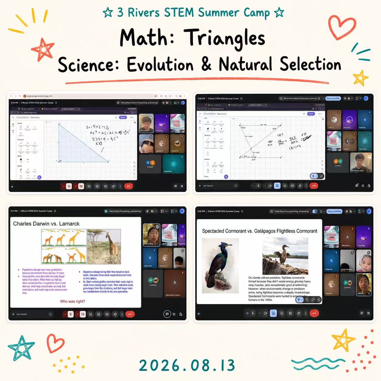 Math Triangles and Evolution Workshop